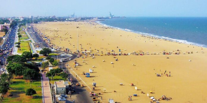 Marina Beach in Chennai