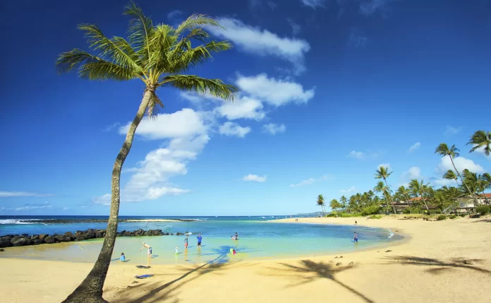 Poipu Beach in Kauai Hawaii