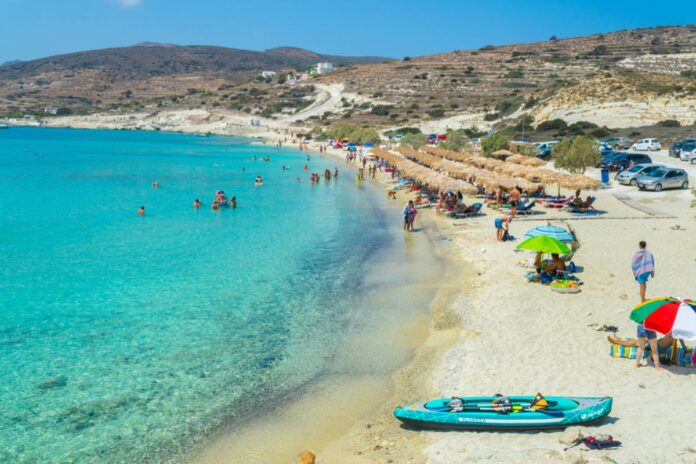 rassa Beach in Kimolos Island Greece