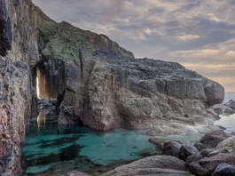 Nanjizal Beach in Cornwall